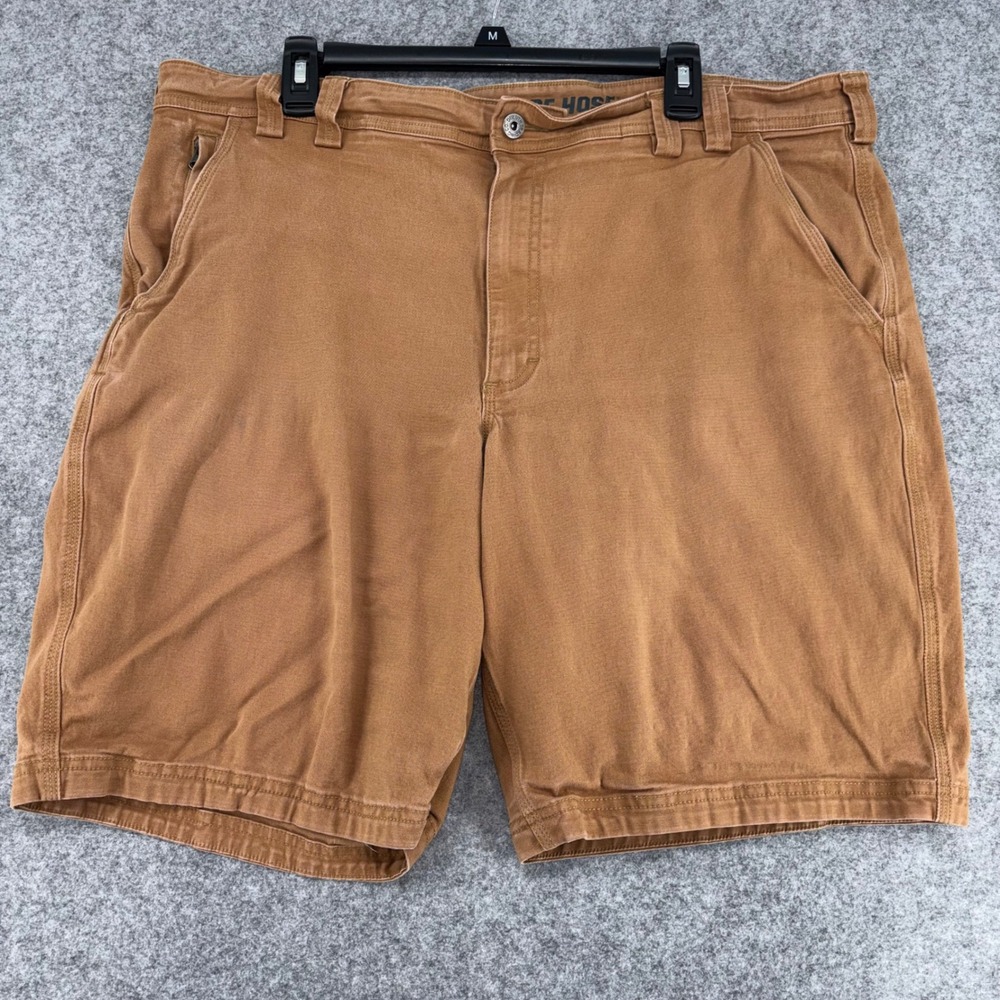 Duluth Trading Co Flex Fire Hose Relaxed Fit Shorts Brown Mens 40